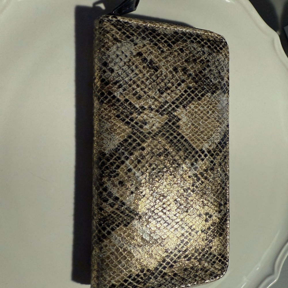 Snake Print Wallet NWT